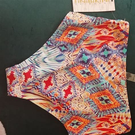 Tinibikini Swim Cute High Waist Bikini Bottoms Poshmark