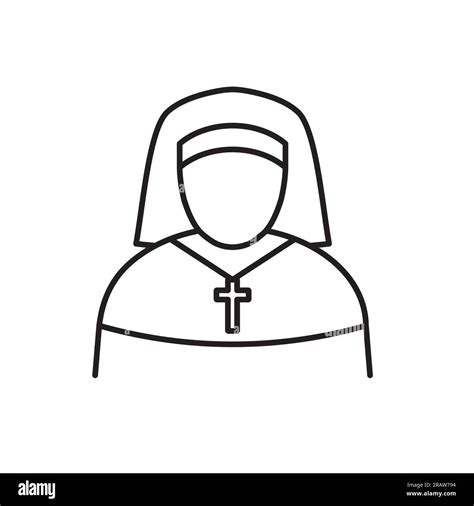 catholic nun icon- vector illustration Stock Vector Image & Art - Alamy