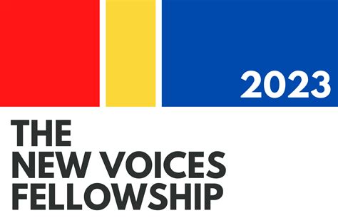 New Voices Fellowship 2023 — Humanitas