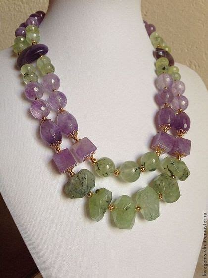 Колье из натуральных камней КОЛОКОЛЬЧИКИ в интернет-магазине на Ярмарке ...