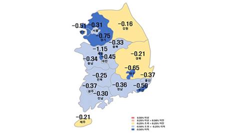 1·3대책 약발 끝났나전국 아파트값 하락 폭 확대