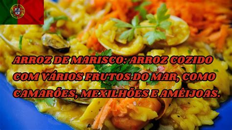 Arroz de Marisco Arroz cozido vários frutos do mar como camarões