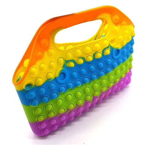 Bufftee Pop It Fidget Hand Bag Push Popping Bubble Sensory Game