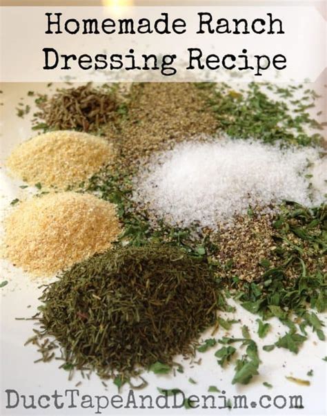 Fresh And Easy Homemade Ranch Dressing Recipe