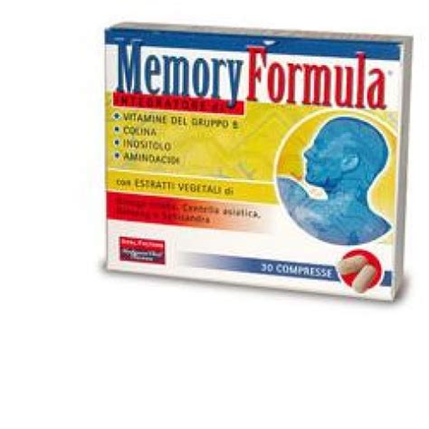 Memory Formula Integratore 30 Compresse Farmasave It