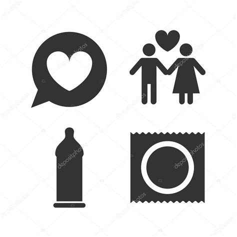 Condom Safe Sex Icons Stock Vector By Blankstock 86514874