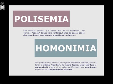 Polisemia Homonimia Sinonimia Antonimia