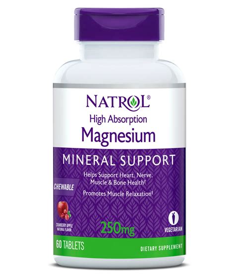 БАД Natrol High Absorption Magnesium Легкоусвояемый магний | отзывы