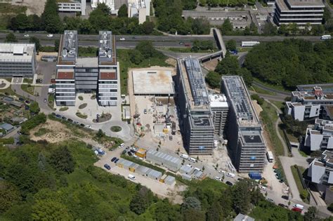 Luftbild Wiesbaden Neubau Eines B Ro Und Gesch Ftshauses Axa Abraham