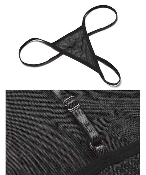 Women Sexy Lingerie V Neck Lace Babydoll Mesh Chemise Sleepwear S XL Black CO EIQMS