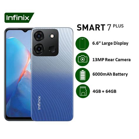 Infinix Smart 7 Plus X6517 (4GB RAM+ 64GB ROM ) - Skit Store