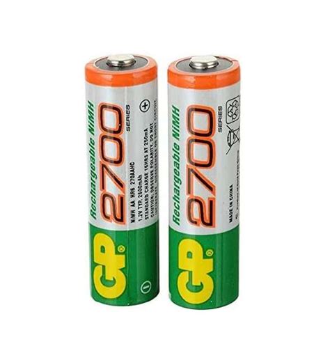 GP NI-MH Rechargeable Battery AA 2600mAH 1.2V (2PCS) | Makers Electronics