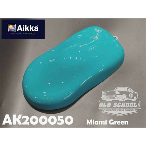 Aikka Ak200050 Miami Green Old School Supreme Solid Colour 2k Paint Power Max Paints Sdn Bhd