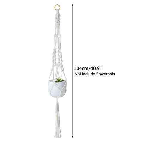 Cm Macrame Plant Hanger Manden Bloempotten Grandado