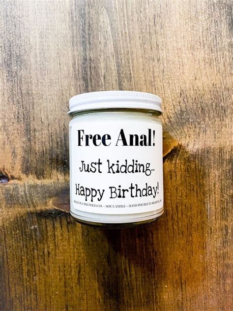Free Anal Anniversary Gift Scented Candle Gag Gift Funny | Etsy