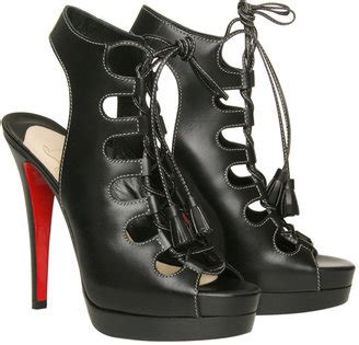 The Look For Less Christian Louboutin Miss Fortune Lace Up Sandals The Budget Babe