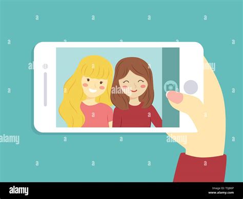 Two Young Blonde Girls Stock Vector Images Alamy