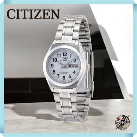 citizen qq womens solar analog   date  day waterproof