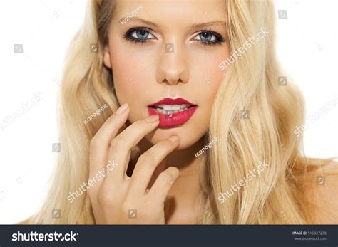 Beautiful Girl Makeup Long Blonde Hair Stock Photo 516927238 Shutterstock