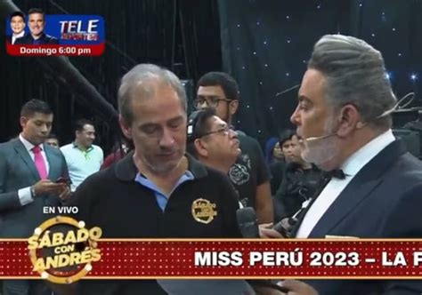 El Presentador De Miss Perú Despide En Directo Al Productor Por Una