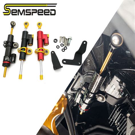 SEMSPEED Motorcycle CNC Steering Damper Shock Damping Stabilizer Mount