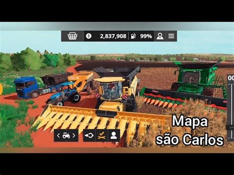 FS 20 mapa São Carlos cana de açúcar e muitos mods Br mods