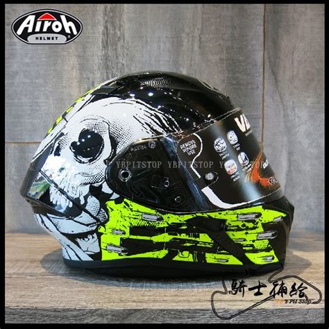 ⚠YB騎士補給⚠ Airoh Valor Akuna 黑黃 透氣 輕量化 入門 全罩 安全帽 | Yahoo拍賣