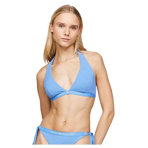 Tommy Hilfiger Triangle Fixed Rp Bikini Top Blue Dressinn