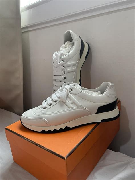 Hermes Trail Sneakers White On Carousell