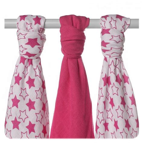 Бамбуковые пеленки ХККО ВМВ Маленькие звезды 70х70 см малиновые ...