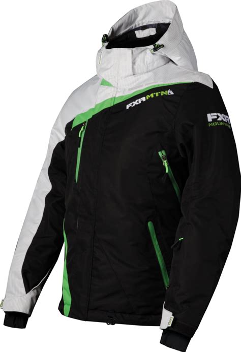 Fxr Racing Snowmobile Gear Womens Vertical Jacket Blackgreen