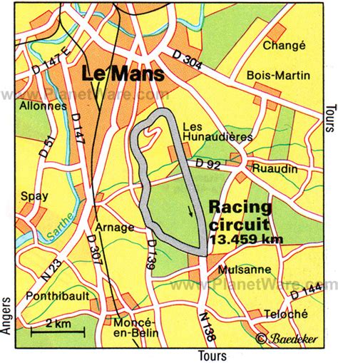 le mans carte geographique