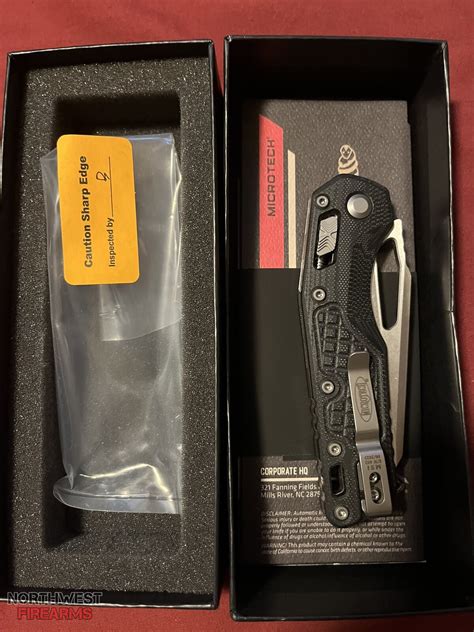 Microtech MSI frag black | Northwest Firearms