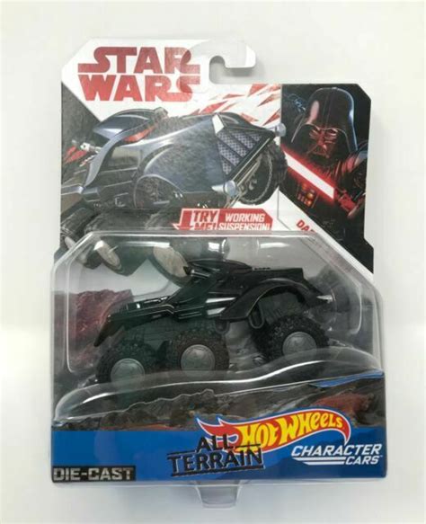 Darth Vader Star Wars Hot Wheels Tlj All Terrain Character Cars Fcy