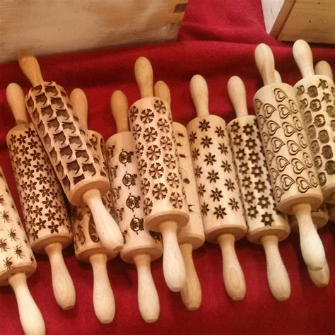 Embossed Rolling Pin Etsy