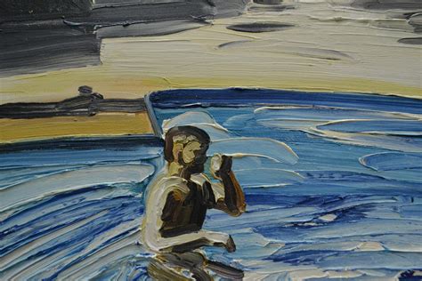 Bartosz Kolata Summer 2 Contemporary Expressive Figurative Oil Painting Male Nude Series