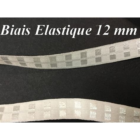 Biais Lycra Ecru En 12 Mm Fantaisie Ruban Lycra Pour Lingerie Et C