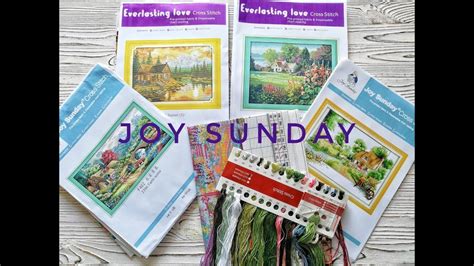 Обзор китайских наборов Joy Sunday AliExpress Пейзажи Вышивка крестом ...