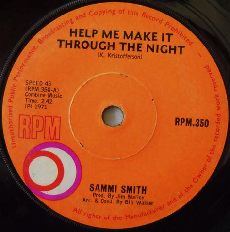 Sammi Smith - Help Me Make It Through The Night (1971, Vinyl) | Discogs