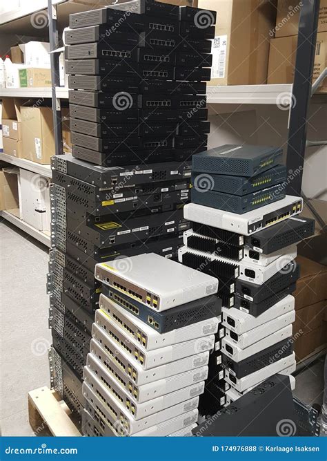 Old Used Computer Equipment Ready To Be Sent for Recycling, almost All Parts are Used Again and