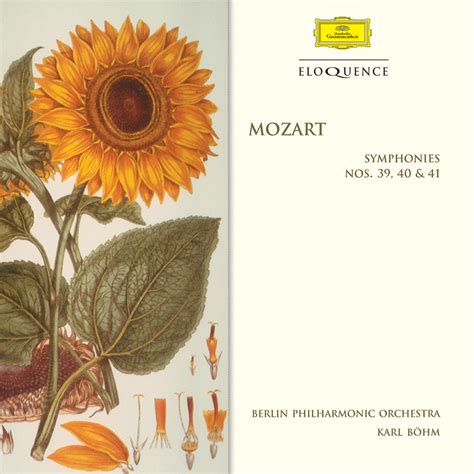 Mozart Symphonies Nos 39 41 Eloquence Classics