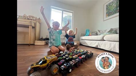 Counting Our Monster Truck Hot Wheels Collection YouTube