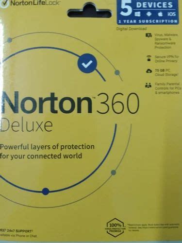 Norton 360 Deluxe 5 Devices 1 Year at Rs 3999/piece | Antivirus ...