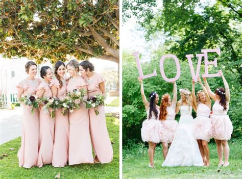 Pink And Blush Bridesmaid Dresses Southbound Bride