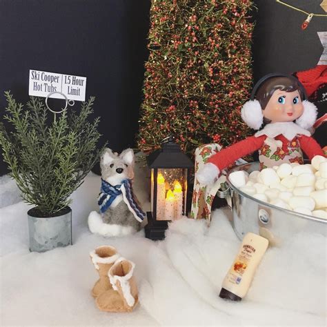 Elf On The Shelf Ideas Relaxing Hot Chocolate Hot Tub This Bittersweet Life