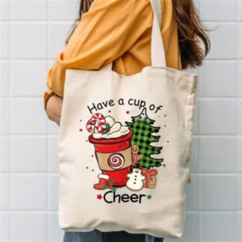 Christmas Sublimation Hot Cocoa PNG Shirt Design Christmas Have A Cup Of Cheer Png Etsy