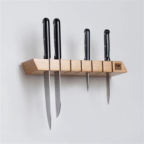 buy wooden knife holder wall mounted kitchen knife holder natural