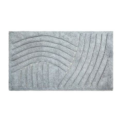Коврик для ванной Bath Plus Crescent хлопок, 50х80 см, серый 5075-2 ...