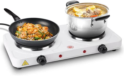 Double Hot Plate For Cooking Moclever Electric Double Burner W Portable Electric Stove W