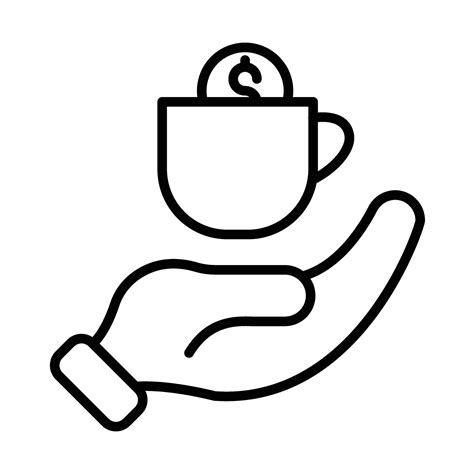 Donation Cup Line Icon Design 44307521 Vector Art At Vecteezy